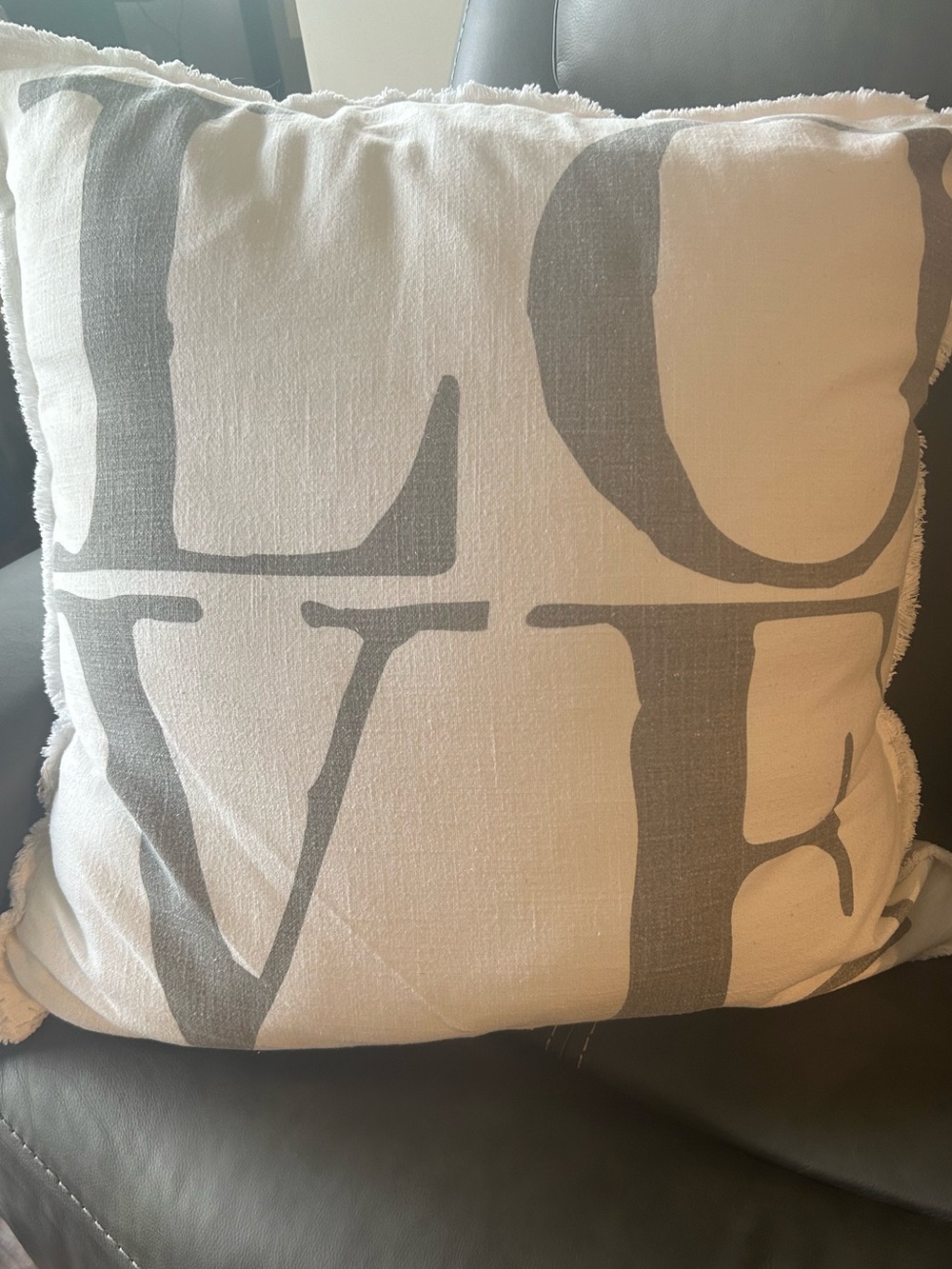 2 Decorative 'LOVE' Euro Pillowcases ~NWT - Picture 2 of 4